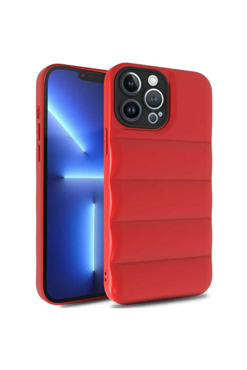 İphone 13 Pro Uyumlu Klfs Kasis Kılıf-Kırmızı