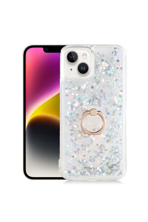 İphone 14 Uyumlu Klfs Milce Kılıf-Gümüş