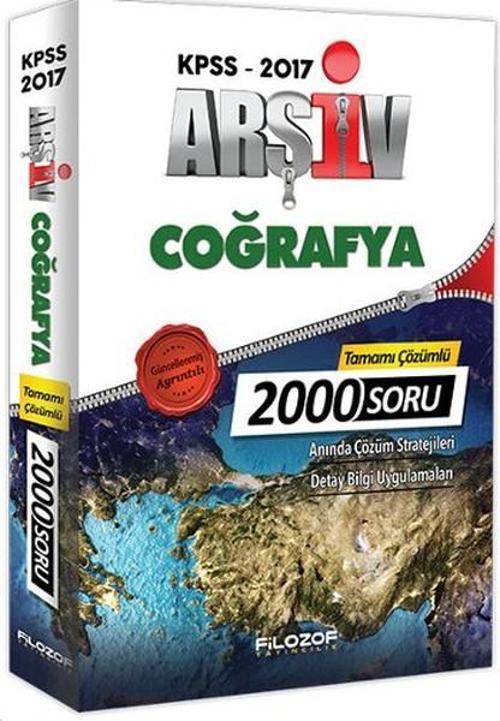 KPSS Arşiv Coğrafya Tamamı Çözümlü 2000 Soru Bankası 2017