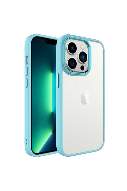 İphone 14 Pro Uyumlu Klfs Krom Kılıf-Yeşil