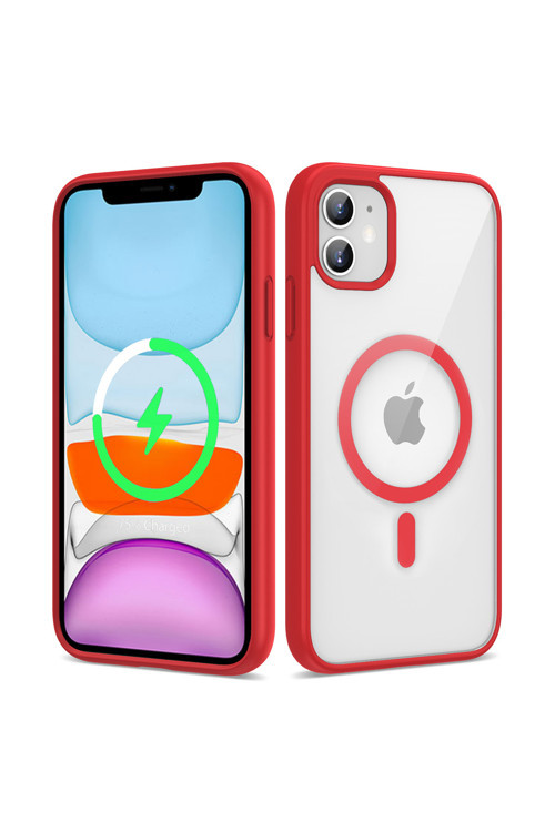 Apple İphone 11 Kılıf Magsafe Wireless Şarj Özellikli Silikon Ege Kapak