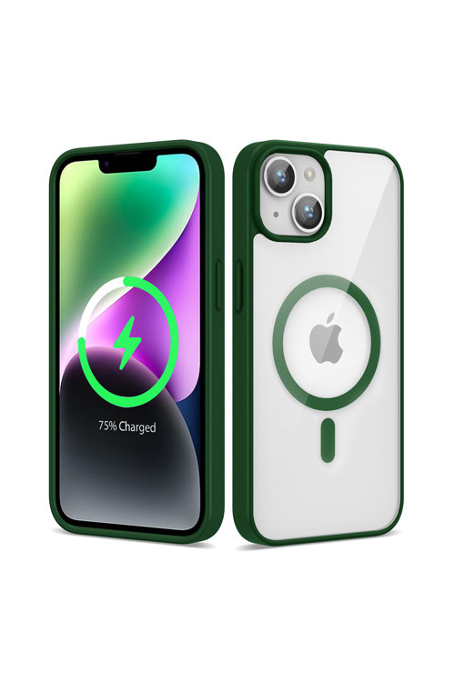 İphone 13 Uyumlu Kılıf Magsafe Wireless Şarj Özellikli Silikon Ege Kapak