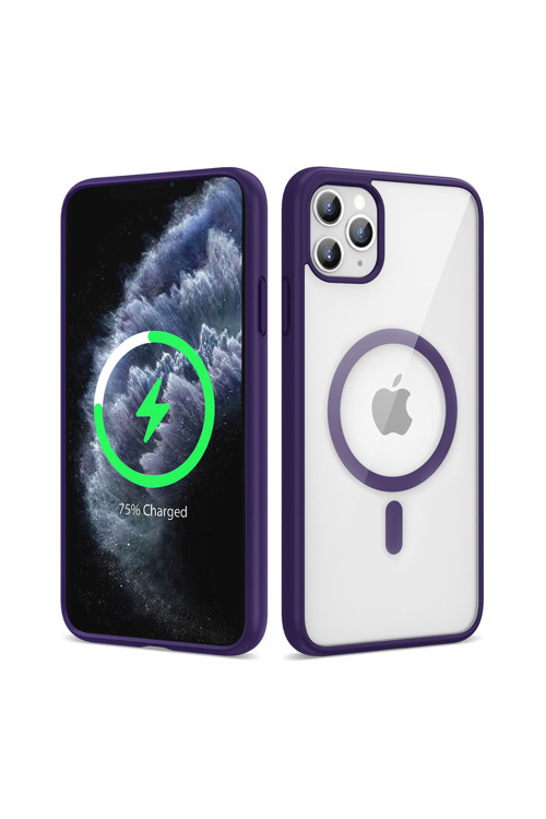 Apple İphone 11 Pro Max Kılıf Magsafe Wireless Şarj Özellikli Silikon Zore Ege Kapak