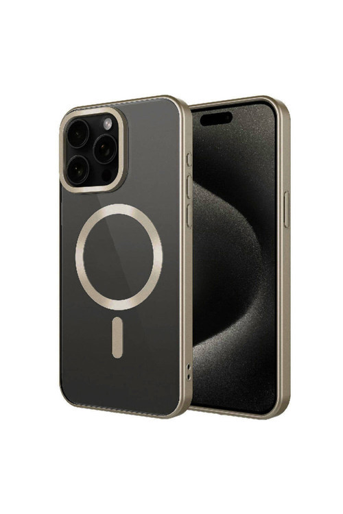 Apple İphone 15 Pro Max Kılıf Mat Tasarımlı Magsafe Wireless Şarj Özellikli Zore Mat Setro Kapak