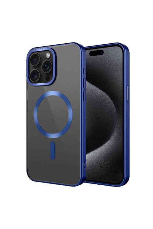 Apple İphone 15 Pro Max Kılıf Mat Tasarımlı Magsafe Wireless Şarj Özellikli Zore Mat Setro Kapak
