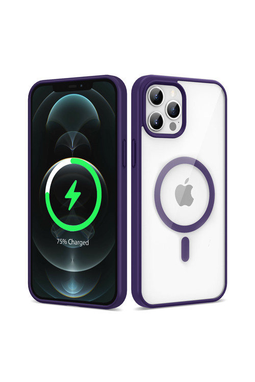 Apple İphone 12 Pro Kılıf Magsafe Wireless Şarj Özellikli Silikon Zore Ege Kapak