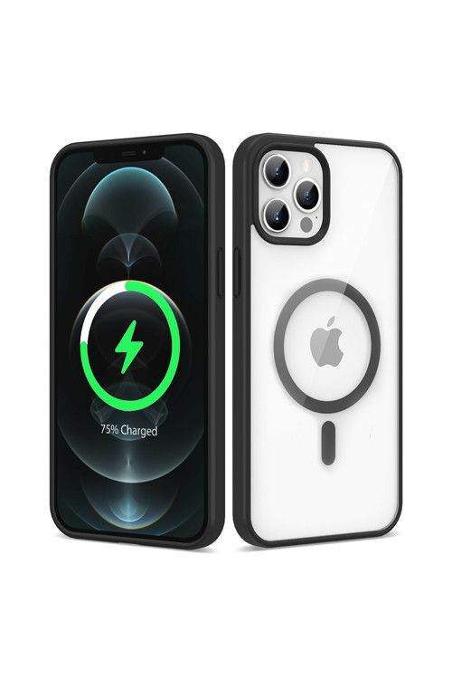 Apple İphone 12 Pro Kılıf Magsafe Wireless Şarj Özellikli Silikon Zore Ege Kapak
