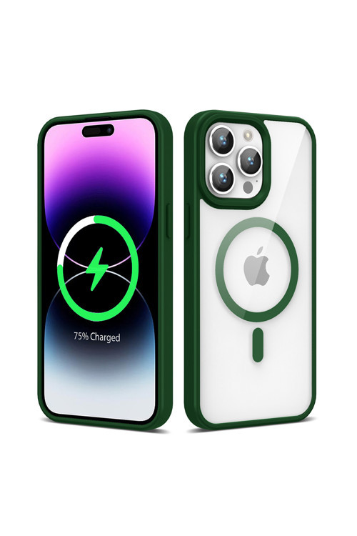 Apple İphone 14 Pro Max Kılıf Magsafe Wireless Şarj Özellikli Silikon Zore Ege Kapak