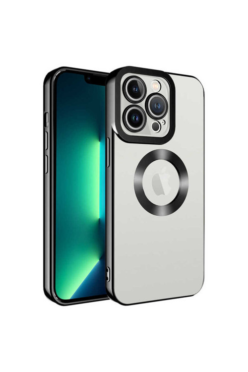 Apple İphone 11 Pro Max Kılıf Kamera Korumalı Kenarı Renkli Zore Omega Kapak