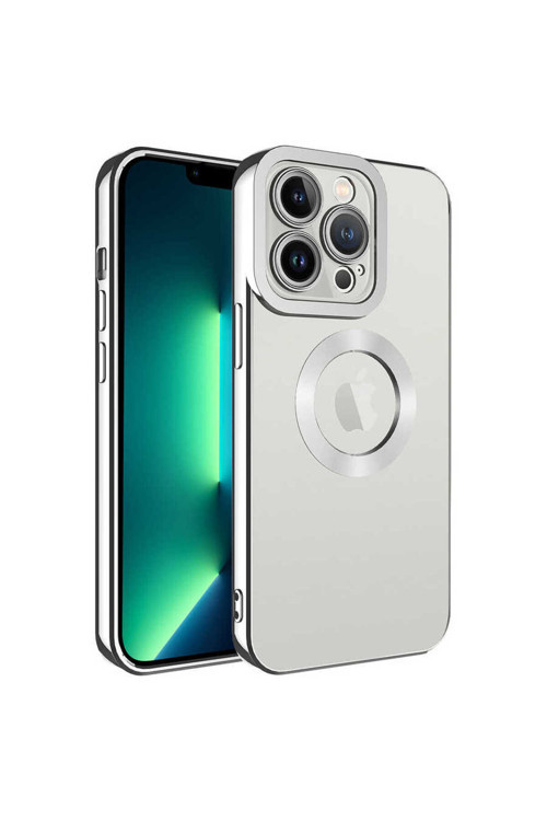 Apple İphone 12 Pro Max Kılıf Kamera Korumalı Kenarı Renkli Zore Omega Kapak