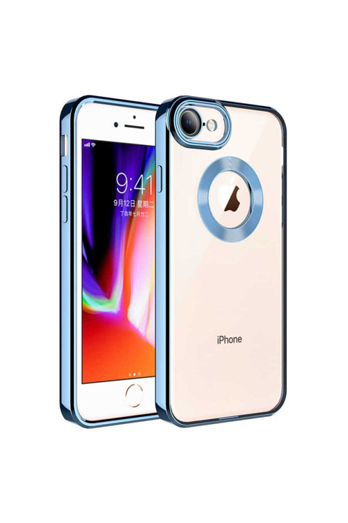 Apple İphone 8 Kılıf Kamera Korumalı Kenarı Renkli Zore Omega Kapak