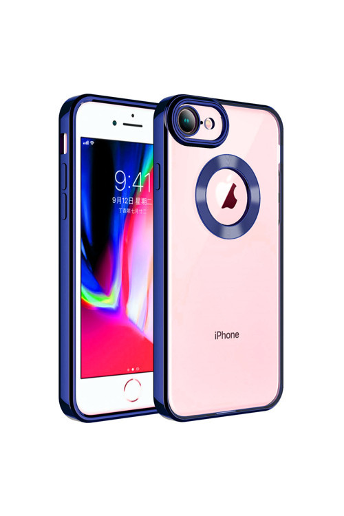 Apple İphone 8 Kılıf Kamera Korumalı Kenarı Renkli Zore Omega Kapak