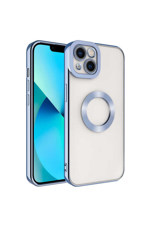 Apple İphone 13 Kılıf Kamera Korumalı Kenarı Renkli Zore Omega Kapak