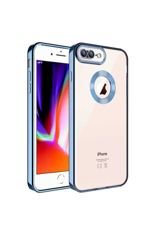 Apple İphone 8 Plus Kılıf Kamera Korumalı Kenarı Renkli Zore Omega Kapak