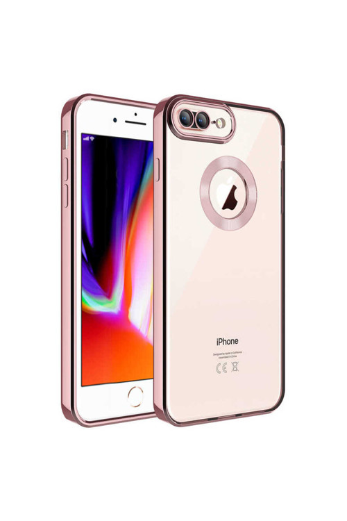 Apple İphone 8 Plus Kılıf Kamera Korumalı Kenarı Renkli Zore Omega Kapak