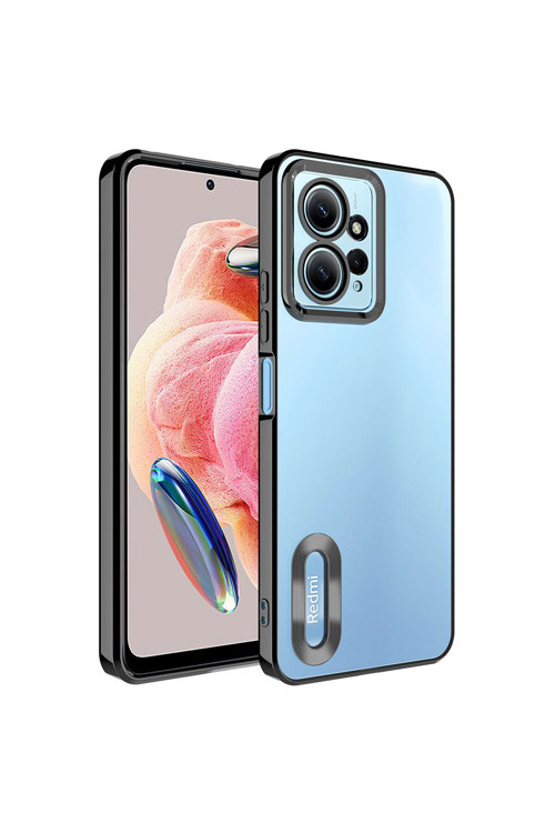 Xiaomi Redmi Note 12 4G Kılıf Kamera Korumalı Kenarı Renkli Zore Omega Kapak