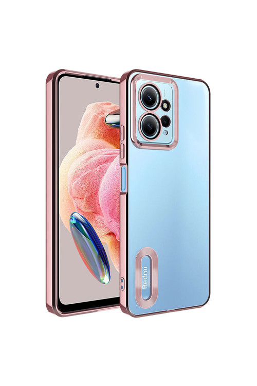 Xiaomi Redmi Note 12 4G Kılıf Kamera Korumalı Kenarı Renkli Zore Omega Kapak