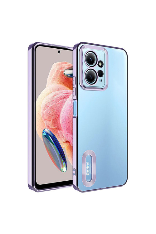 Xiaomi Redmi Note 12 4G Kılıf Kamera Korumalı Kenarı Renkli Zore Omega Kapak