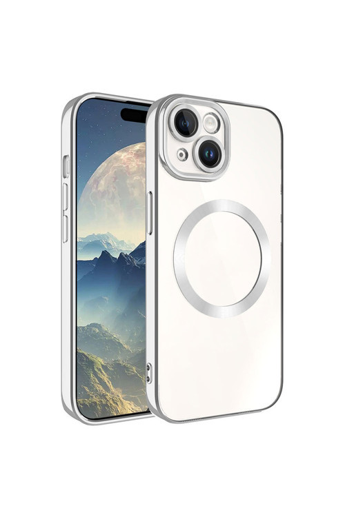 Apple İphone 15 Plus Kılıf Magsafe Wireless Şarj Özellikli Zore Setro Silikon
