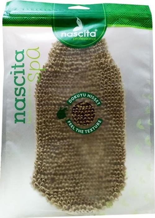 Spa Kabak Sisal Koton Lifli Lastikli Kese 12CM x 23CM