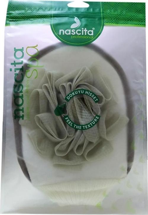 Spa Kabak Sİsal Koton Lifli Lastikli Kese 16CM x 22CM