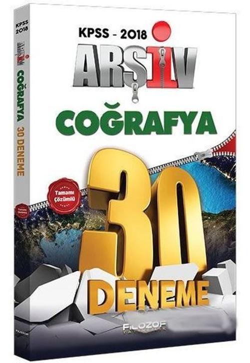 2018 KPSS Arşiv Coğrafya Tamamı Çözümlü 30 Deneme