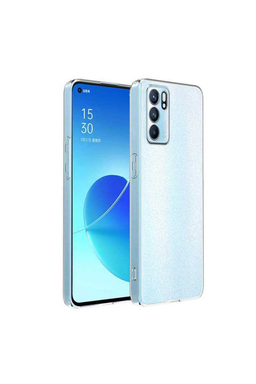 Oppo Reno 6 4G Kılıf Şeffaf Süper Silikon Kapak