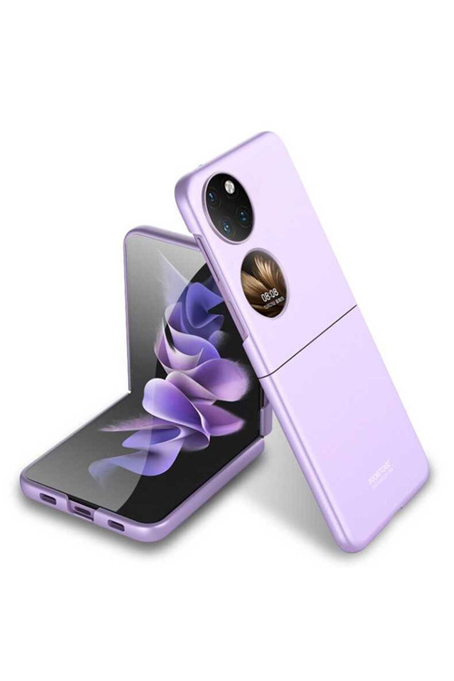 Huawei P50 Pocket Kılıf Korumalı Sert Plastik Kıpta Kapak