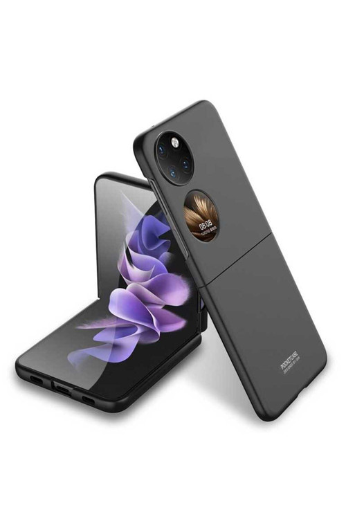 Huawei P50 Pocket Kılıf Korumalı Sert Plastik Kıpta Kapak