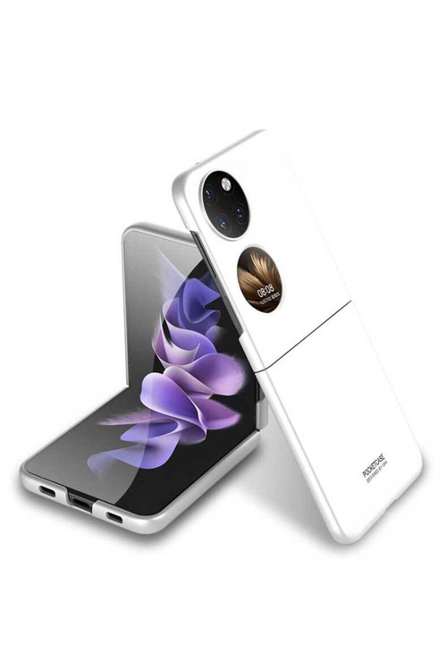 Huawei P50 Pocket Kılıf Korumalı Sert Plastik Kıpta Kapak