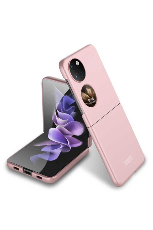 Huawei P50 Pocket Kılıf Korumalı Sert Plastik Kıpta Kapak