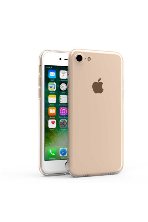 Apple Iphone 8 Uyumlu Kılıf Kamera Korumalı Şeffaf Süper Silikon Kapak