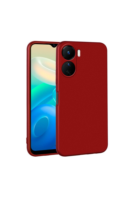 Vivo Y16 Kılıf Zore Esnek Mat Premier Silikon Kapak