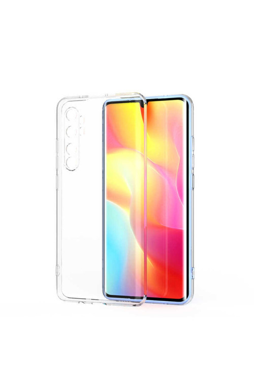 Xiaomi Mi Note 10 Lite Kılıf Kamera Korumalı Şeffaf Süper Silikon Kapak