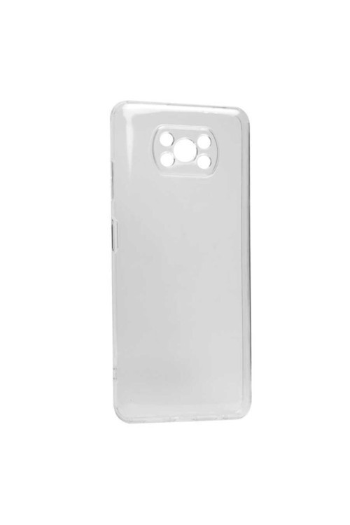 Xiaomi Poco X3 Uyumlu Kılıf Kamera Korumalı Şeffaf Süper Silikon Kapak