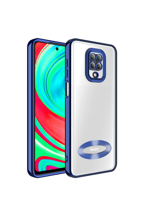Xiaomi Redmi Note 9S Kılıf Kamera Korumalı Kenarı Renkli Zore Omega Kapak