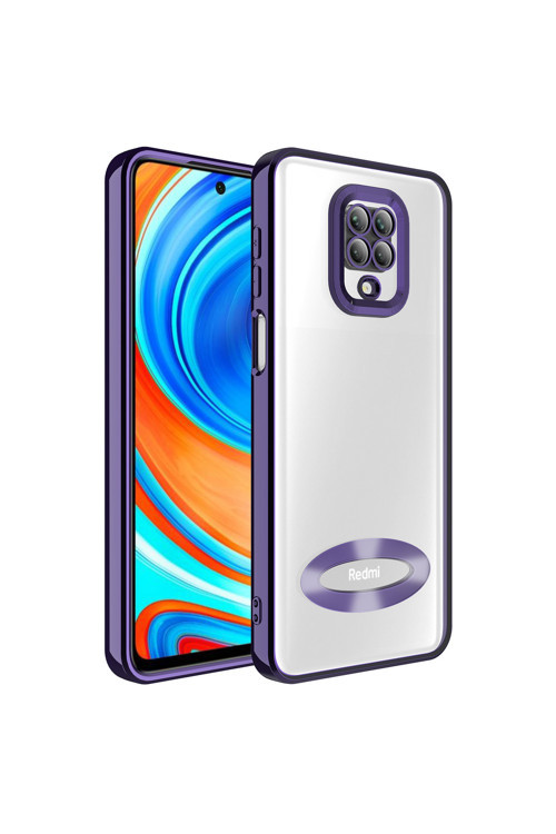 Xiaomi Redmi Note 9S Kılıf Kamera Korumalı Kenarı Renkli Zore Omega Kapak