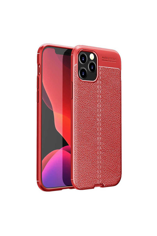 İphone 12 Pro Uyumlu Klfs Niss Silikon Kılıf-Kırmızı
