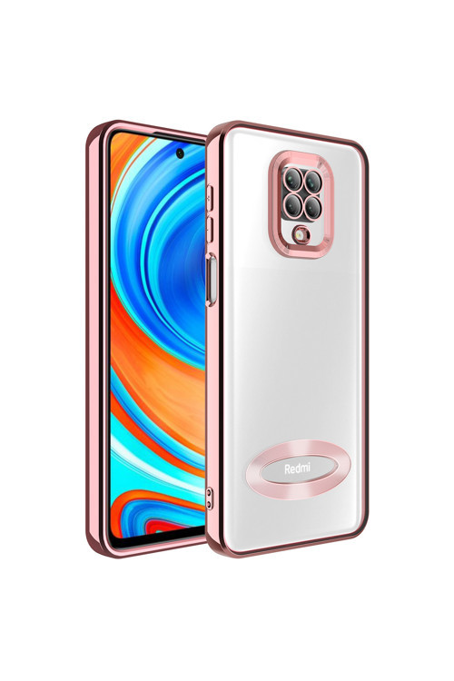 Xiaomi Redmi Note 9S Kılıf Kamera Korumalı Kenarı Renkli Zore Omega Kapak