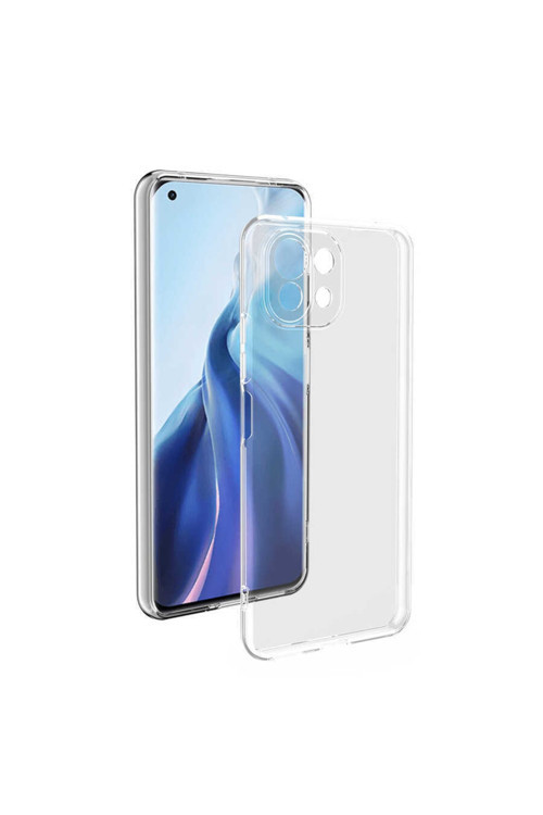 Xiaomi Mi 11 Lite Kılıf Kamera Korumalı Şeffaf Süper Silikon Kapak