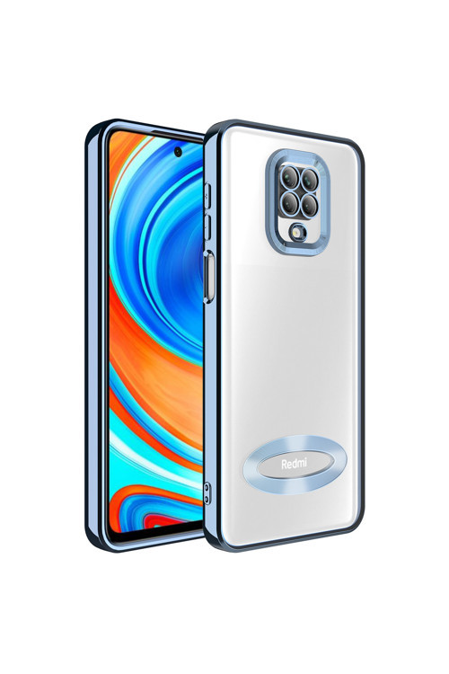 Xiaomi Redmi Note 9S Kılıf Kamera Korumalı Kenarı Renkli Zore Omega Kapak