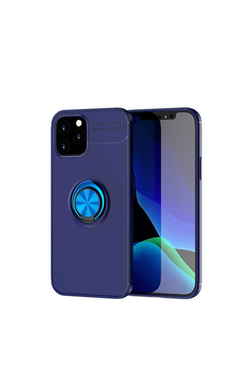 İphone 12 Pro Uyumlu Klfs Ravel Silikon Kılıf-Mavi