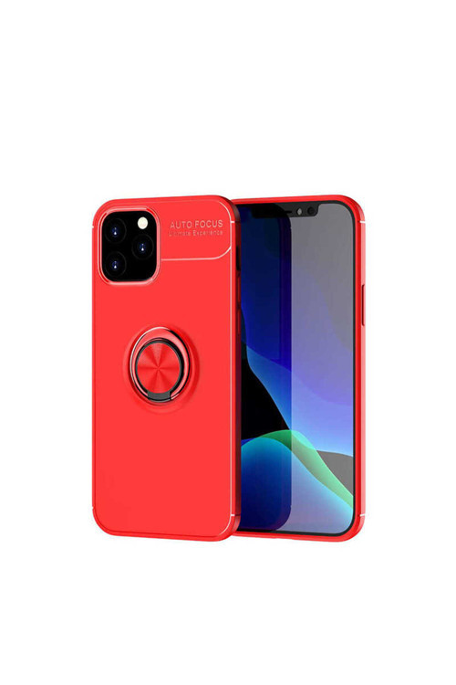 İphone 12 Pro Uyumlu Klfs Ravel Silikon Kılıf-Kırmızı