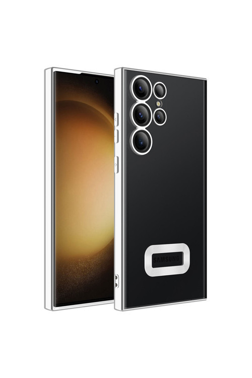 Samsung Galaxy S23 Ultra Kılıf Kamera Korumalı Kenarı Renkli Zore Omega Kapak