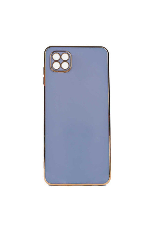 Xiaomi Redmi 9C Kılıf Kamera Korumalı Gold Kenarlı Silikon Kapak