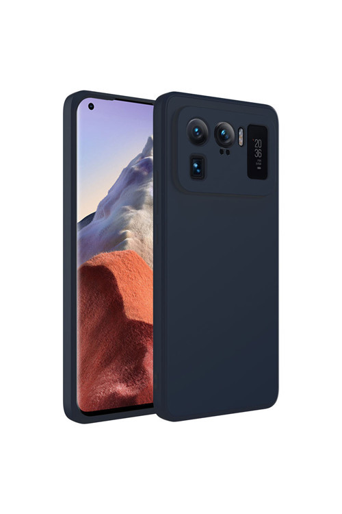 Xiaomi Mi 11 Ultra Kılıf Mara İçi Kadife Dışı Mat Lansman Kapak