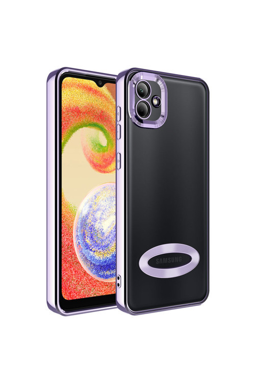 Samsung Galaxy A04 Kılıf Kamera Korumalı Logo Gösteren Zore Omega Kapak