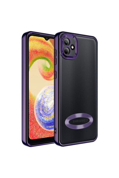 Samsung Galaxy A04 Kılıf Kamera Korumalı Logo Gösteren Zore Omega Kapak