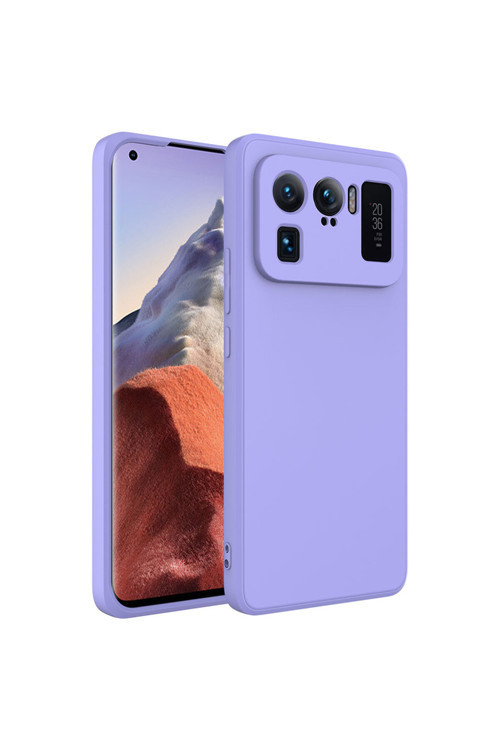 Xiaomi Mi 11 Ultra Kılıf Mara İçi Kadife Dışı Mat Lansman Kapak