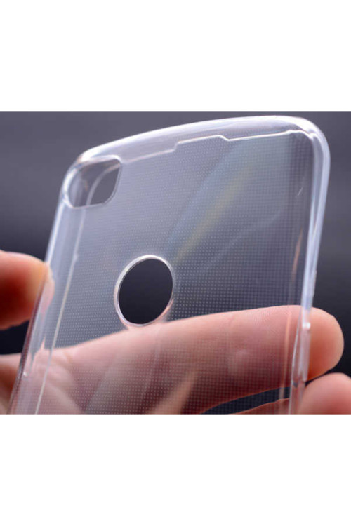 Alcatel Idol 5 Kılıf Şeffaf Süper Silikon Kapak